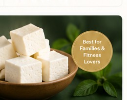 Fresh paneer prepared for regular delivery